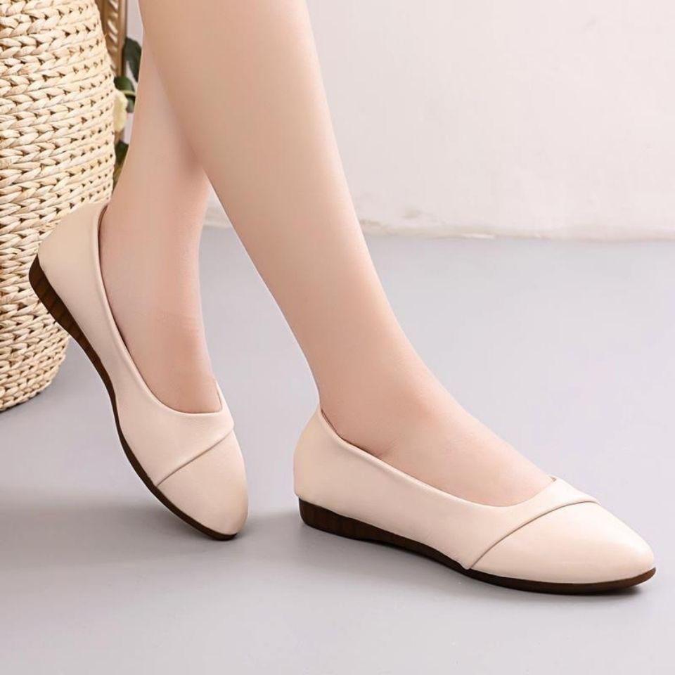 

Новые универсальные кожаные туфли-одинарки с круглым носком, подошвой из говяжьей кожи, нескользящие и удобные, на плоской подошве, для среднего и пожилого возраста, кожаные туфли с мягкой подошвой 35