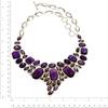Amethyst Quartz Gemstone Jewelry Necklace Earring 16-18''