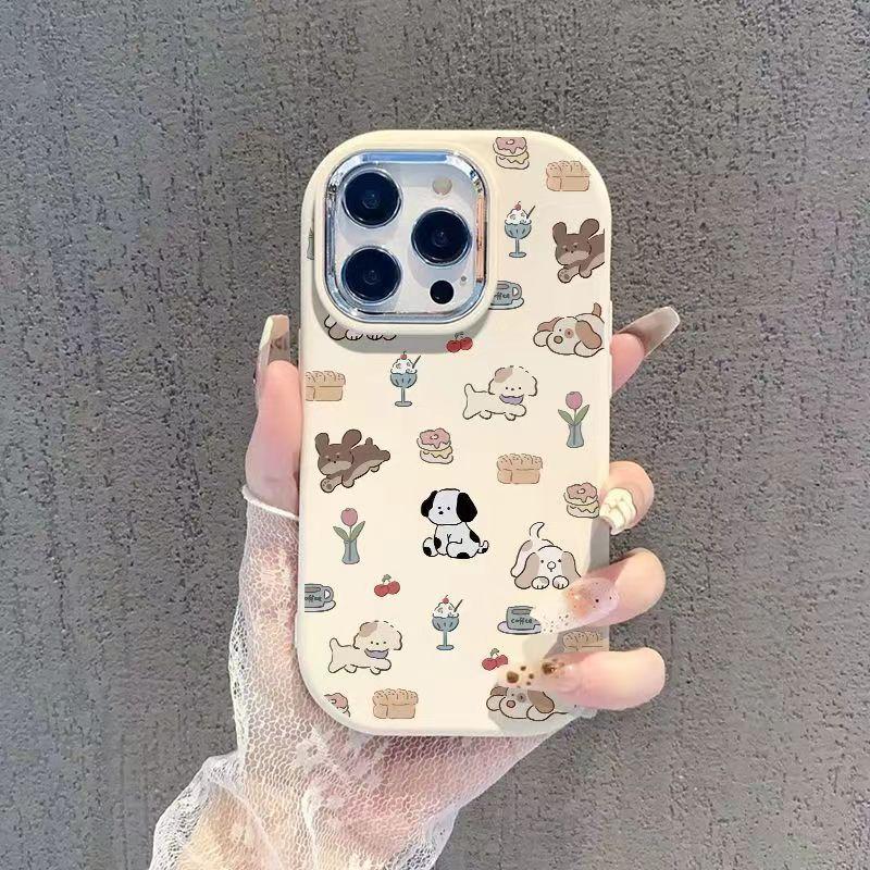 Cartoon full screen puppy Apple 11PROMAX mobile phone case 11 tide 11/11pro niche 11 soft silicone case cute