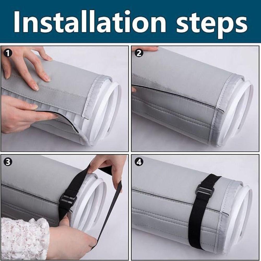 Dustproof Air Conditioner Hose Cover Waterproof Exhaust Hose Wrap  For 5" & 5.9" Exhaust Hoses