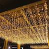 Lumini LED Impermeabile Tip Cortină Gheață Cer Înstelat pentru Decorațiuni Exterioare de Festival