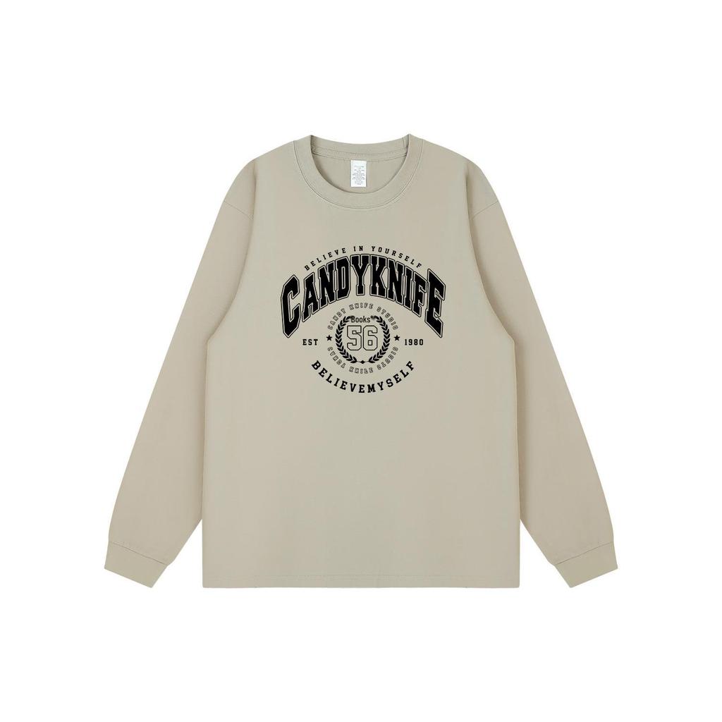 24-Year Streetwear Original Letter Print Hip Hop Cotton Long Sleeve Couple T-Shirt