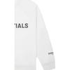 Fear of God Essentials SS20 Fleece-Lined Long Sleeve Print Hoodie Unisex Outerwear White FOG-SS20-103
