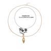 Personalized Design Flower Metal Pendant Necklace Exaggerated Flower Vase Earrings Brooch For Women Holiday Party Jewelry Gifts
