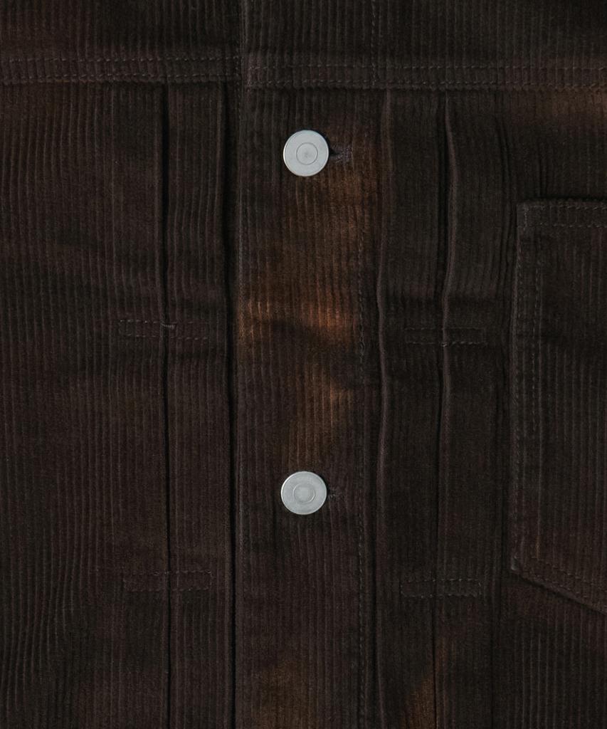 Musinsa Standard Faded 8W Corduroy Trucker Jacket [Dark Brown]
