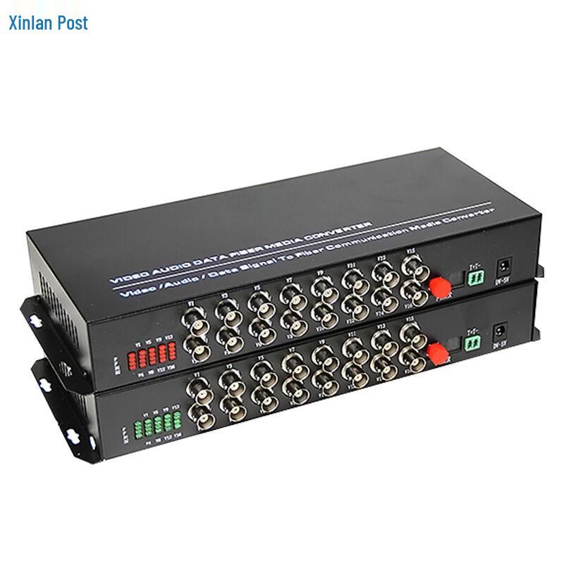 Lan You LY-SP16 16-Channel Single-Mode Video Fiber Optic Converter Pair 16-Channel