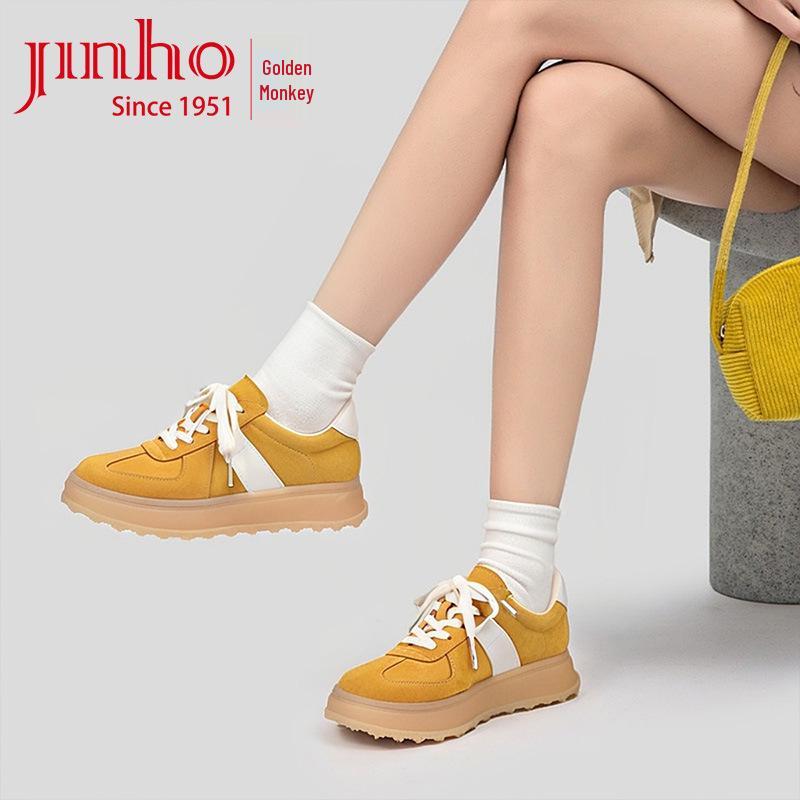 Golden Monkey 2025 Autumn Women's Soft Sole Sports Casual Shoes - Korean Style Versatile Trainer for Big Kids and Girls