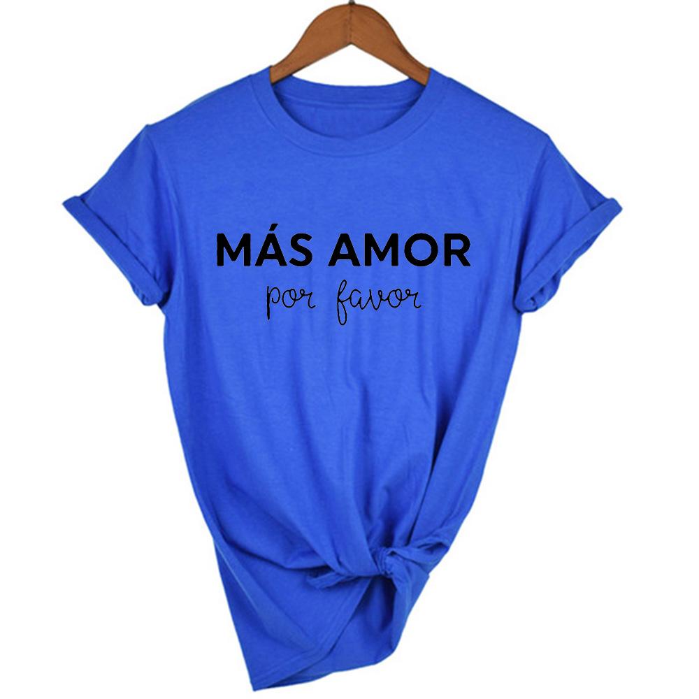Mas Amor Favor Women Tshirt Casual T Shirt For Lady Yong Girl Top Tee Hipster