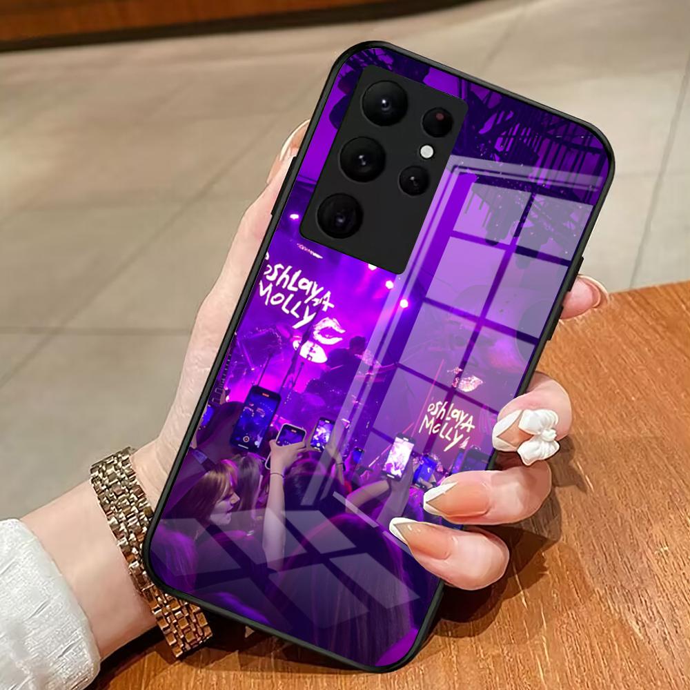 Band Poshlaya Molly Phone Case For Samsung S26 S25 Edge Ultra 23 22 21 20 Ultra Plus S24 Fe Glass Cover