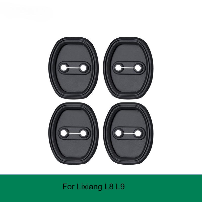 Car Door Lock Cover for Li Lixiang I6 I8 L6 L7 L8 L9 Car Door Lock Catch Silicone Protection Cover Li Ideal Auto Door Limiter