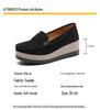Frühling/Herbst Damen Slipper Plateauschuhe: Größen 35-43, Übergröße, Lässige Mama-Schuhe mit dicker Sohle