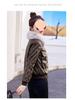 Women's Short Fleece-Lined Leather Motorcycle Jacket - Winter Fashion Cotton-Padded Coat
