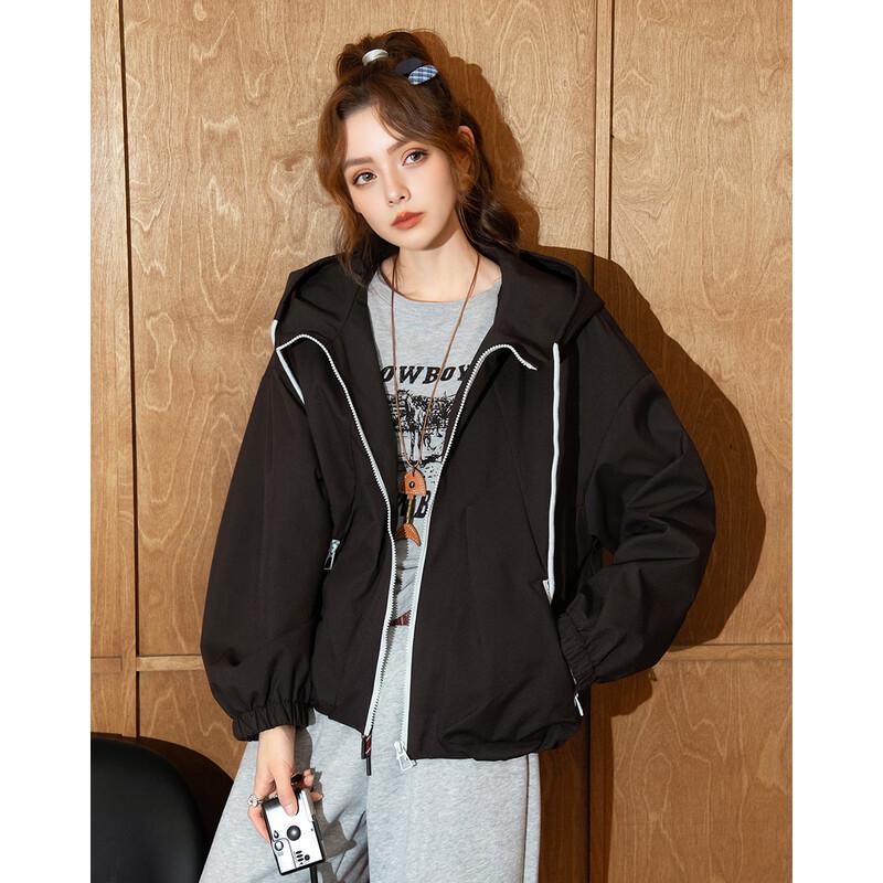 ET BOITE Women's Casual Hooded Jacket