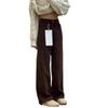 2024 Trendy Hong Kong Style Velvet Jeans: Hip-Hop High Street Rogue Pants