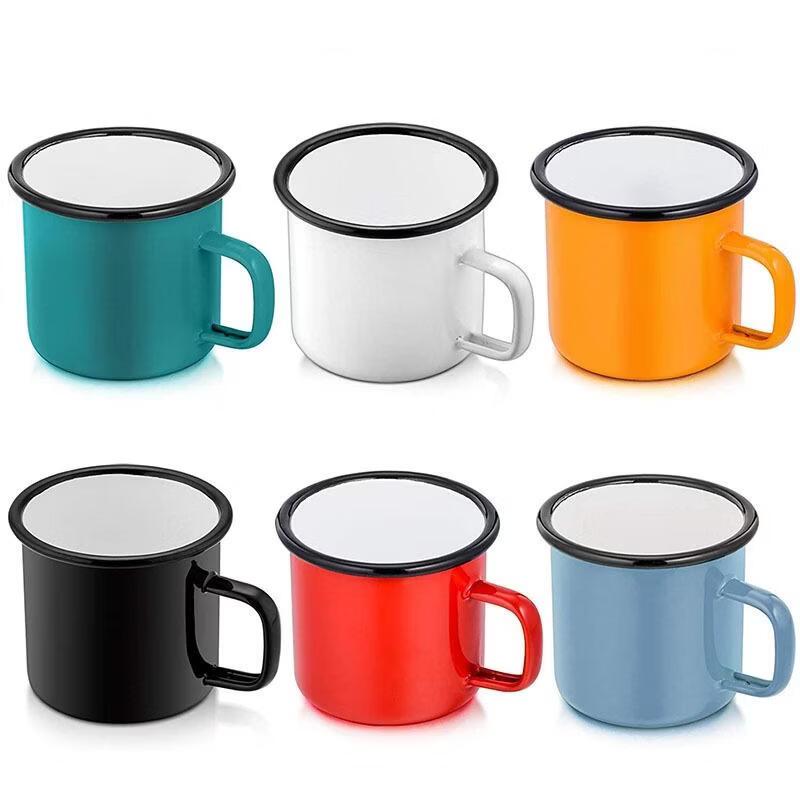 ROYUGO 350ML Retro Enamel Mug Set