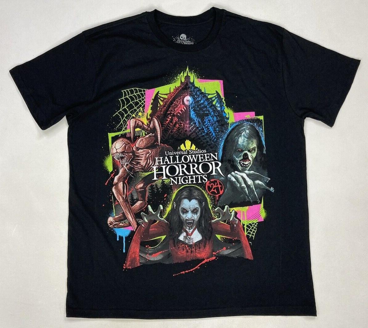 Universal Studios Halloween Horror Nights 24 Graphic T-shirt Men XL Black XL
