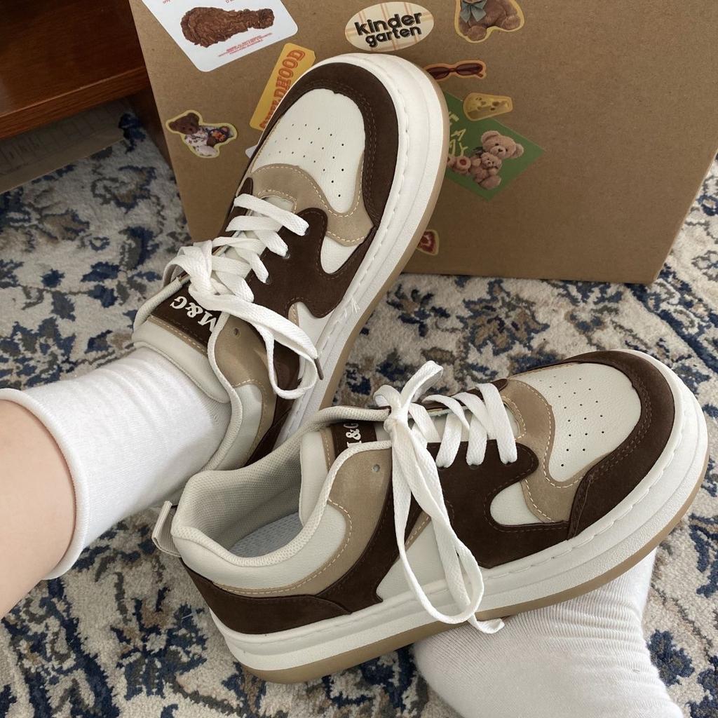Xiaoxiangfeng Thick-soled Little White Canvas Board Shoes Spring and Autumn Ins Tide 22 Years Summer New Casual Sports Shoes