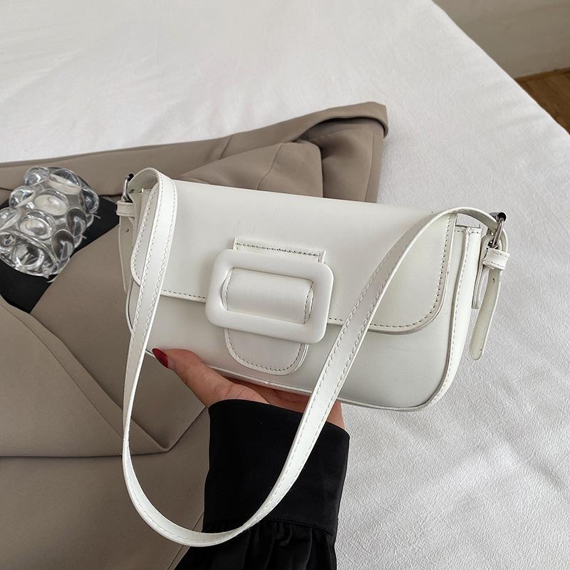 2026 New Fashionable Niche Design Cambridge Bag For Women Versatile Baguette Underarm Single Shoulder Bags Gifts For Lady белый