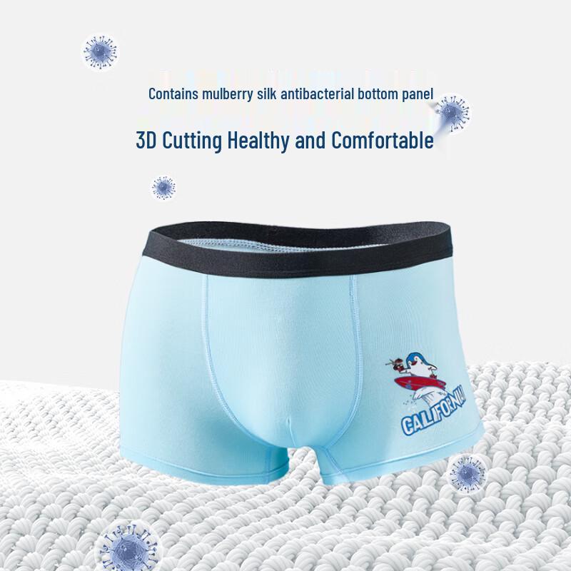 Lonsa Boys' Cotton Antibacterial Boxer Briefs (4-Pack)