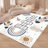 Hopscotch Printing Carpet Bedroom Living Room Balcony Bathroom Kitchen Door Mat Mechanical Washable Home Decoration Non-Slip Rug