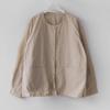 Damen Stilvoller Einfarbiger Cardigan - Langärmelig, Einreihig, Lässige Jacke mit Taschen
