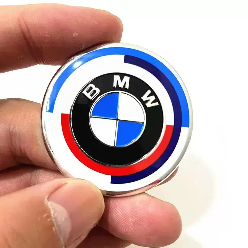 2026 Hot 1Pcs 45mm Car Steering Wheel Badge Emblem Sticker Auto-Styling For BMW E36 E46 E53 E90 E60 E61 E93 E87 X1 X3 X5 X6 F30 F20 F10 F1