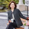 Retro Wool Spring Coat for Middle-Aged and Elderly Women - Warm, Stylish & Short Chinese-Style Jacket