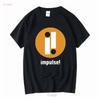Camiseta IMPULSE Records Jazz Label Logo John Coltrane manga longa ou curta vintage Lavada Estilosa Confortável Macia Elástica