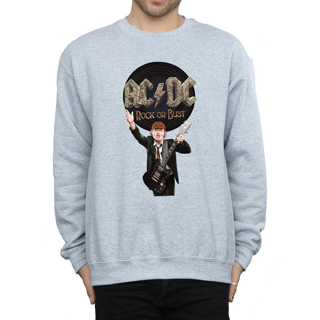 AC/DC Mens Rock Or Bust Angus Young Sweatshirt