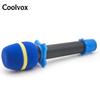Coolvox 1Set Mikrofon-Windschutz aus Schaumstoff und kabelloses Mikrofon, KTV, Silikon-Anti-Roll-Gerätering, universeller quadratischer, rutschfester Kreis für BBS MIC