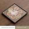 Water Absorbent Dry Brew Tea Tray Melamine Gongfu Tea Set Accessories Dunhuang Style Non Slip Tea Table for Home Hotel Use