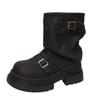 New small versatile platform Martin boots women's new summer heightening Maillard short boots