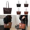 Stylish And Trendy Large Pu Tote Bag For Women In Black Coffee Yellow Brown And Red Colors