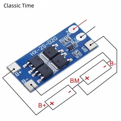 2S 10A 7.4V 18650 lityum pil koruma kartı 8.4V dengeli fonksiyon/aşırı şarj koruması