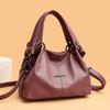 Bag Women's High-end Women's Handbag Luxury Soft Leather Women's Shoulder Bag Retro Solid Color Large-capacity Mother Bag