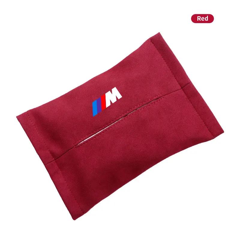 1PCS Holder Sun Visor Seat Back M LOGO Car Tissue Box For BMW X7 X3 X4 X5 X6 3 4 5 6 7 Series Z4 M M3 M5 M6 E38 E39 E46 E53 E60 E61 E64