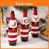 Cozy And Stylish Knitted Letter Wine Bottle Cover Perfect For Christmas Celebrations