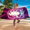 Asciugamano da Spiaggia con Stemma Aston Villa, Asciugatura Rapida, Facile da Curare, Adatto sia per il Fitness che per le Vacanze al Mare, Essenziale per lo Sport
