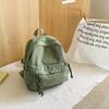 Casual Versatile Backpack for Women Canvas Diagonal Shoulder Bag Kawaii Backpack Back To School Bag Class Bags for Girl Mochila