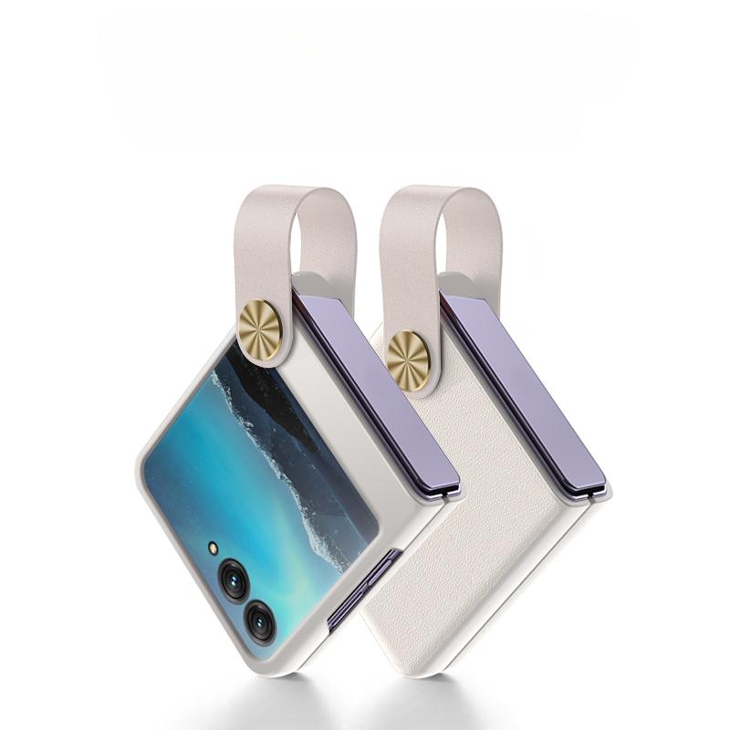 

Кожаный чехол-держатель для запястья Motorola Razr 50 Ultra Mooto Razr 40, противоударный чехол-держатель для запястья Moto Razr 50 Ultra