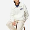 Li Ning Sports Lifestyle Series Letter Logo Printed Fleece Warm Sweatshirt Unisex Sweatshirt Off-White AWDTB53-1