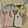 Autumn/Winter Cartoon Print Olibo Fleece Kid's Double-Sided Vest - Small Roll, Solid Color