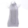 Japanese Anime Halter Sweater Dress Swimsuit Costume Fashion Backless Sleeveless Turtleneck Pullover Knit Sweater Cosplay Dress