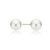 [Byer] H Edition Silver (W) White Pearl Earrings 10mm Bh6E49641W9Xxx