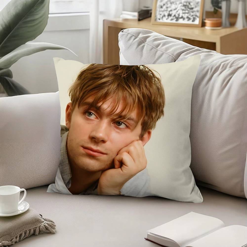 Creative H-Damon Albarn-H Funny Throw Pillow Covers Pattern Cushion Cover Suitable For Sofa Bedroom Car Pillow Cover