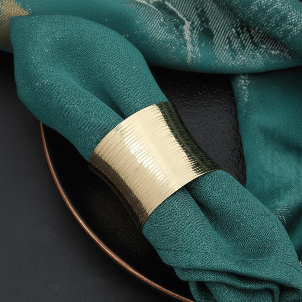 6PCS Modern Western-style Napkin Buckle Metal Napkin Loops  Tabletop Decoration