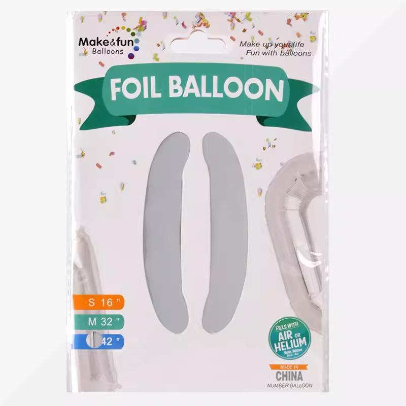 42-inch Matte White Nylon Number Balloon for Birthday or Wedding Decoration