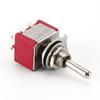 5PCS DPDT Mini Toggle Switch 6 Pin 3 Position 6mm Miniature ON/Off/ON Switch MTS-203 for Auto Car Boat Truck Car Dashboard Electronic Devices 6A 125V