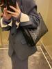 Luxury Quilted Genuine Leather Women's Tote - Large Capacity Fashion Chain Hobo Bag