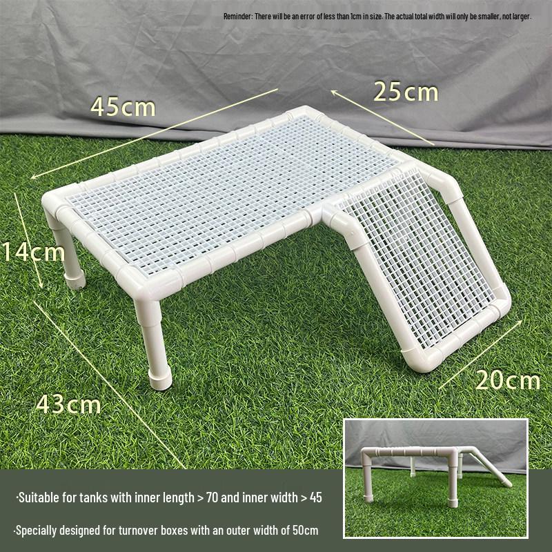 Turtle Sunbathing & Climbing Platform – Adjustable Handmade Floating Rest Area